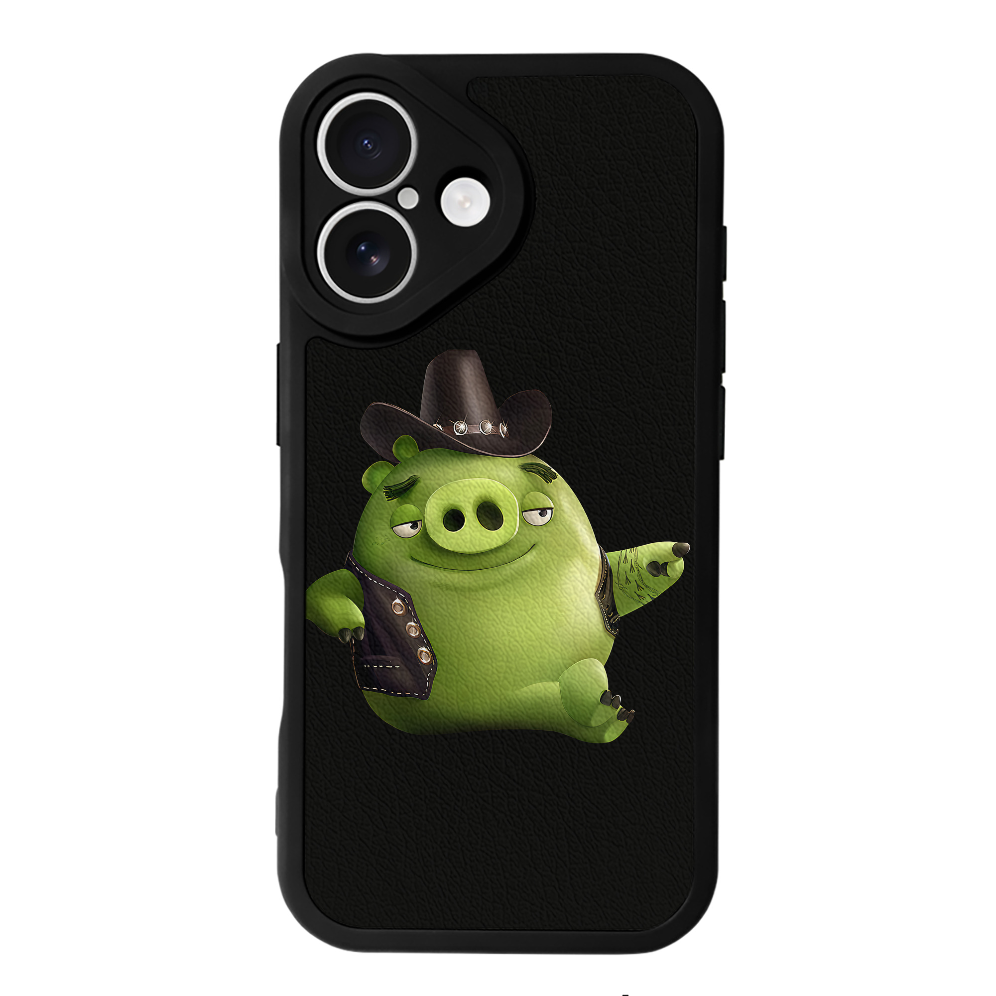 （画像用） Angry Birds アングリーバード 【iPhone 16シリーズ対応】シリコンスマホケース（レザー調） 材質：シリコン